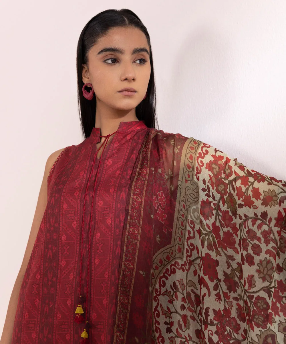 3 Piece - Printed Lawn Suit-00U3Pdy24V44