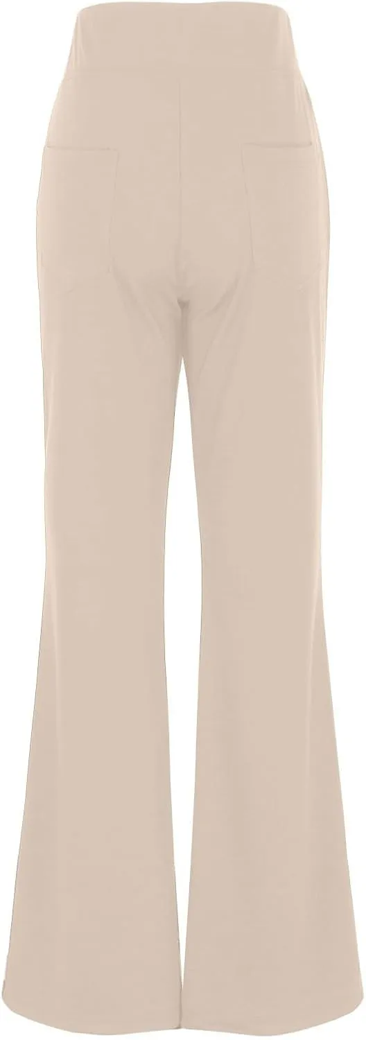 Bootcut Dress Pants Women Tummy Control High Waisted Work Trousers Business Casual Comfy Stretchy Flared Yoga Pants