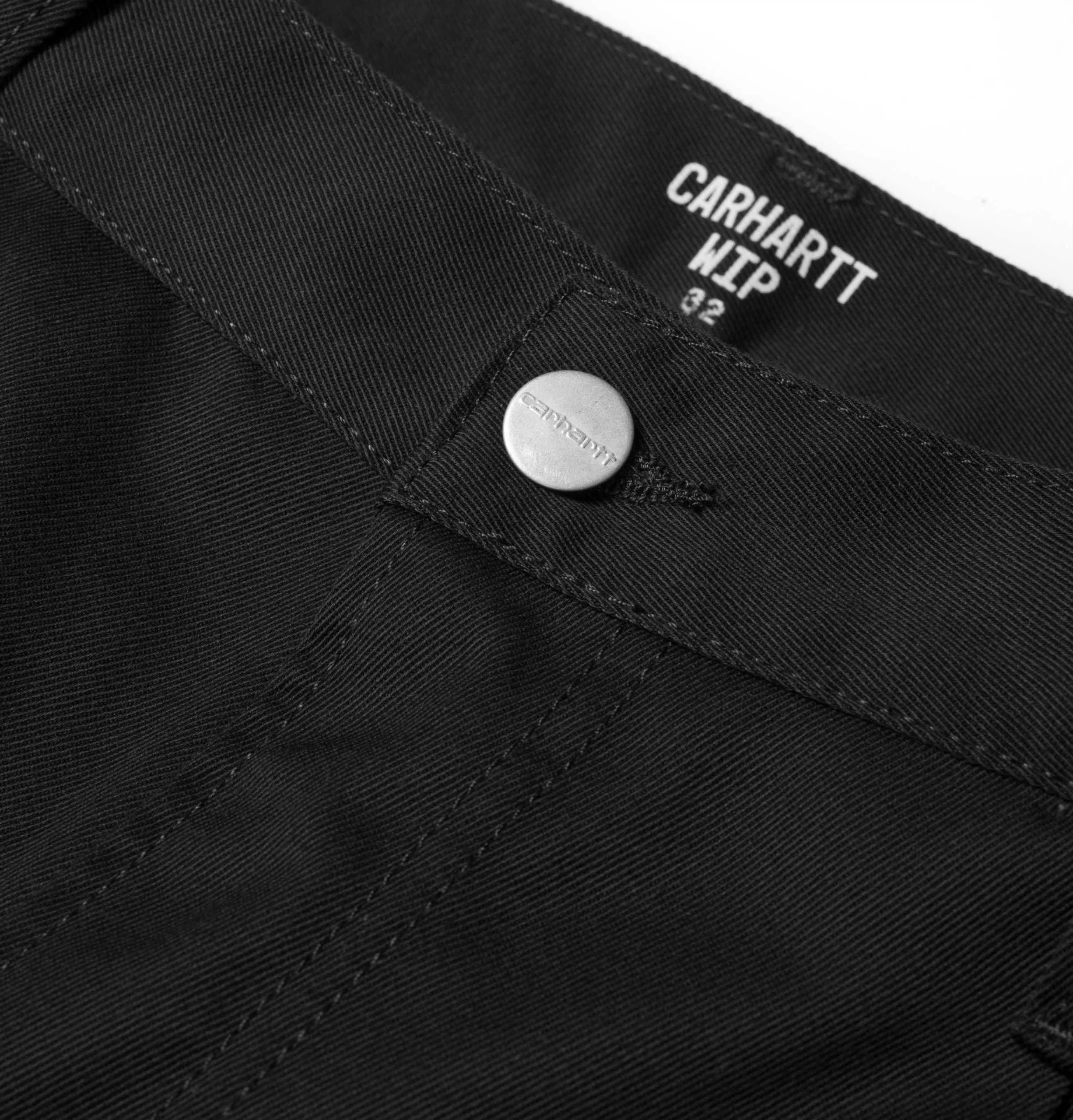 Carhartt WIP Abbott Pant – Black – Rinsed