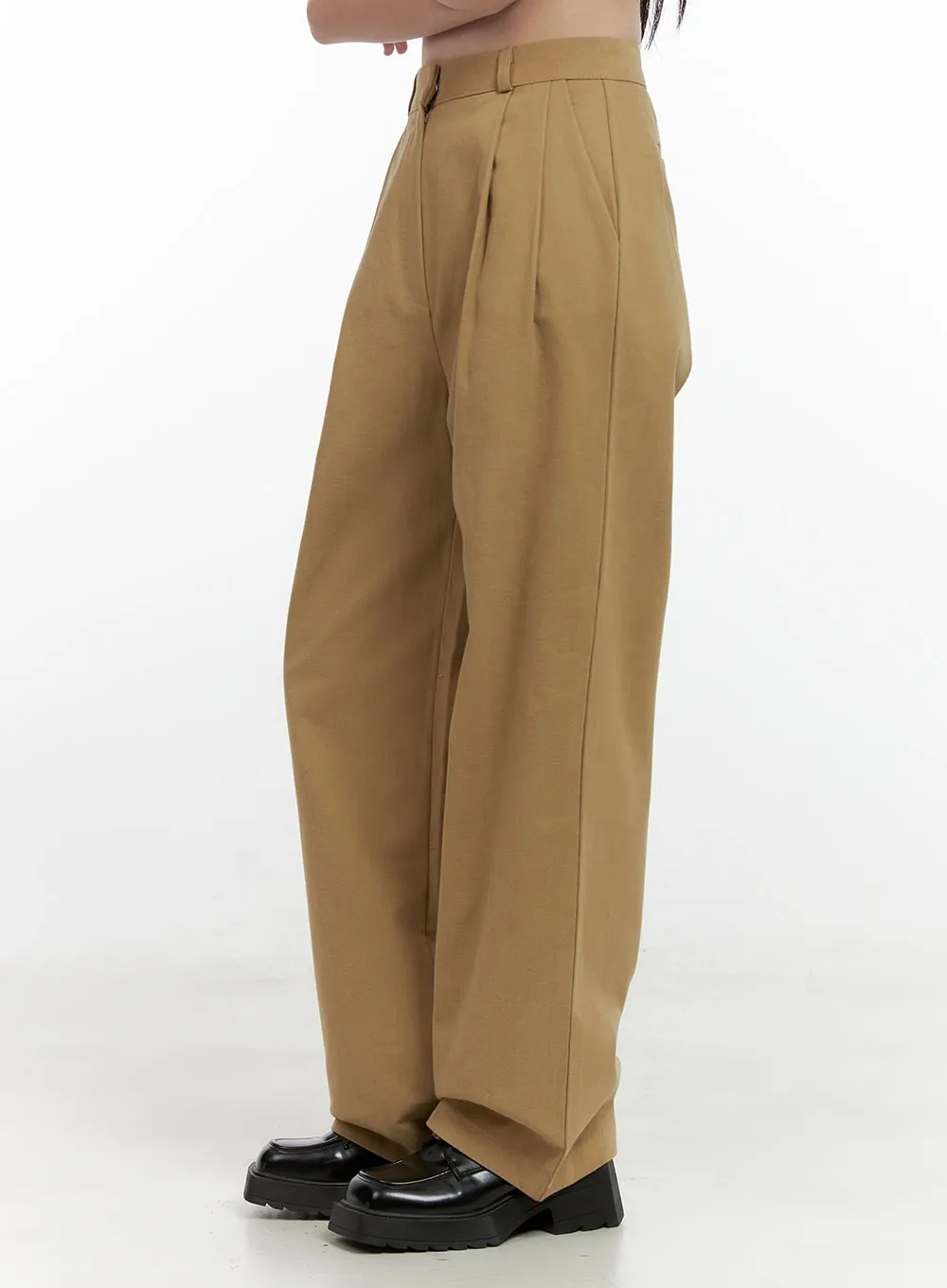 Cotton Wide-Leg Trousers ON408