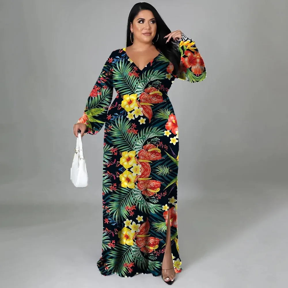 Floral Printed Pleated Dress