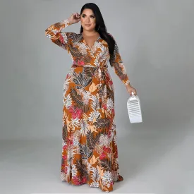 Floral Printed Pleated Dress
