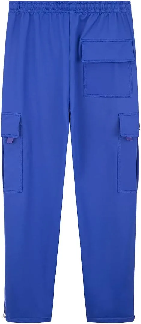 Men's Cargo Sweatpants Loose Fit Pants Joggers for Men with Pockets, Open Bottom Drawstring