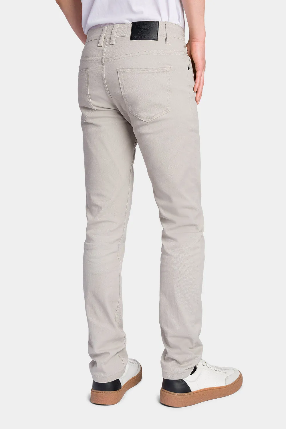 Men's Essential Skinny Fit Colored Jeans (Grey)