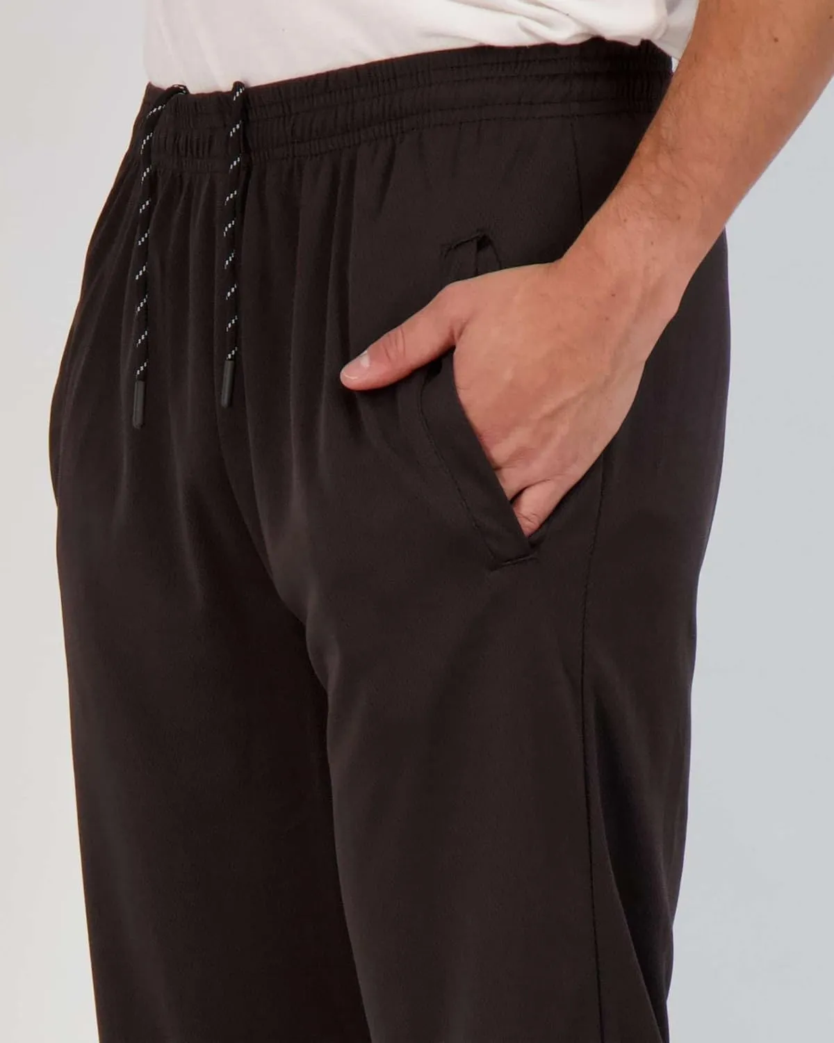 Real Essentials 3 Pack: Men's Mesh Athletic Gym Workout Lounge Open Bottom Sweatpants with Pockets (Available in Big & Tall)