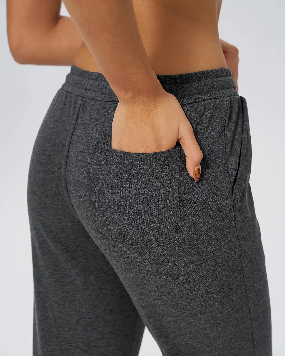 Stelle Womens High Waist Drawstring Jogger Athletic Lounge Sweatpants with Pockets