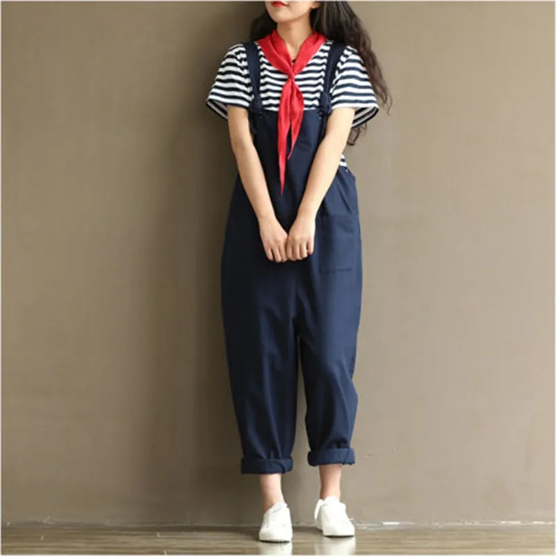 Strap Dungaree Harem Pants Casual Vibes