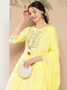 Thread Work Kurta Dupatta Set